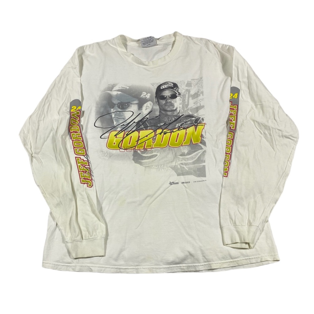 Vintage Jeff Gordon Long Sleeve Nascar T-Shirt Large Chase Authentics Racing